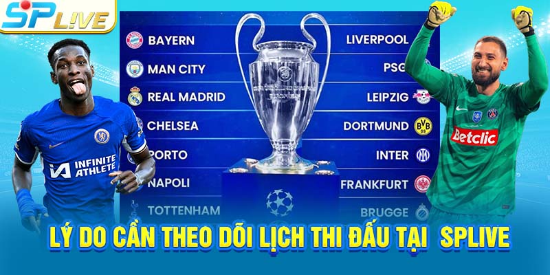 Lý do cần theo dõi lịch thi đấu tại SPLIVE