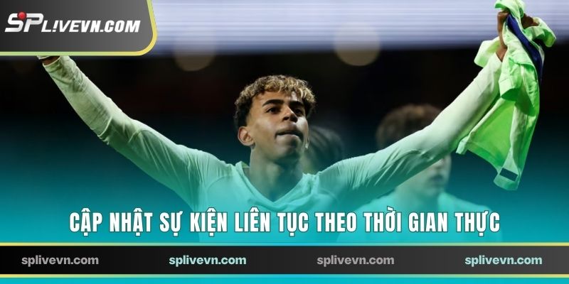 Cập nhật sự kiện liên tục theo thời gian thực