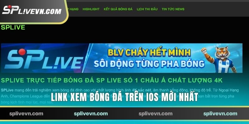 Link xem bóng đá trên iOS mới nhất